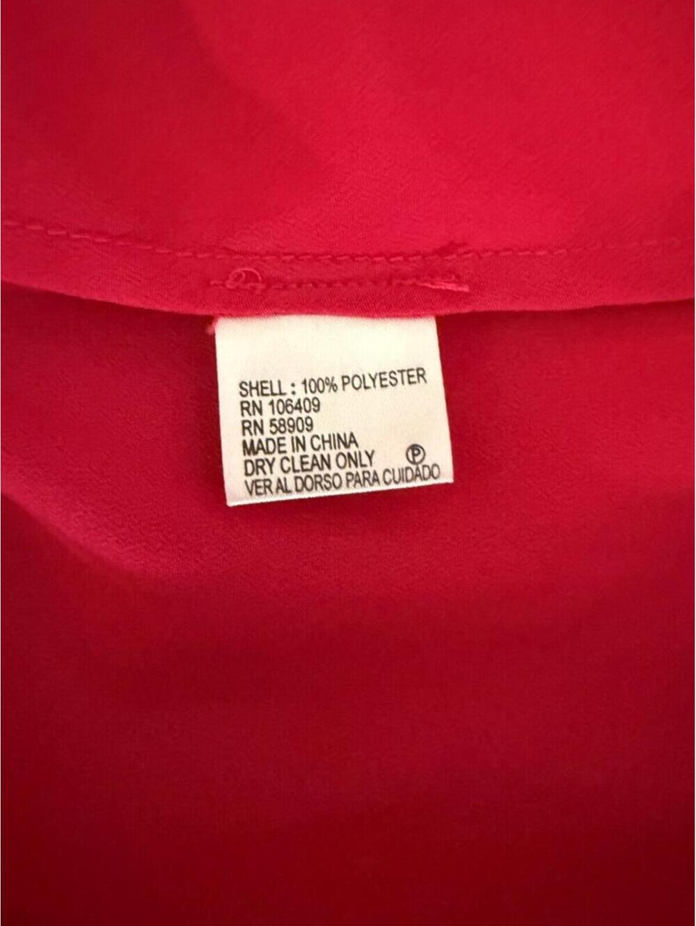 Alex Marie Hot Pink Sleeveless Ruffle Front Blouse Size Small - Picture 5 of 6